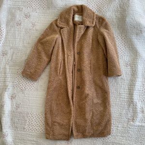 AE teddy longline coat